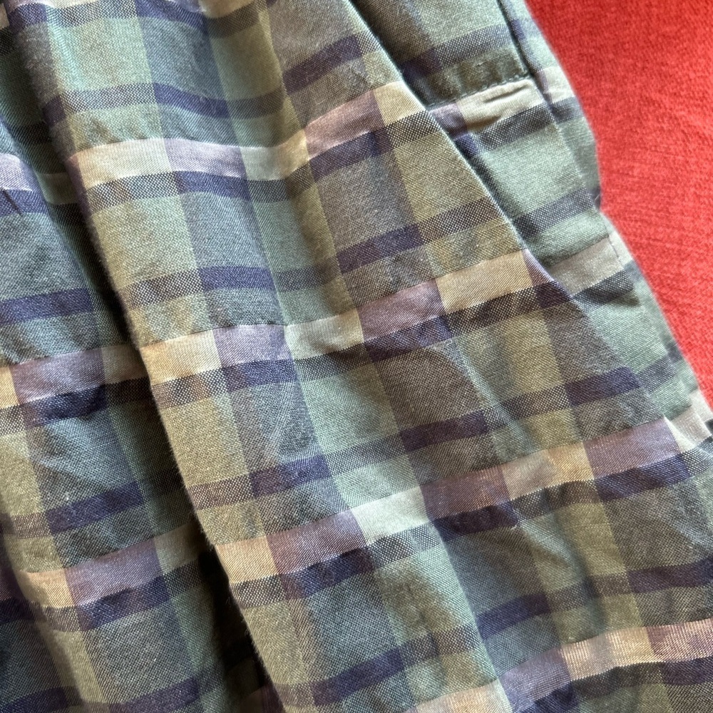 Madewell Marianna Puff-Sleeve Mini Dress in Plaid size large - Picture 10 of 13